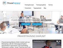 Tablet Screenshot of praxistraining.org